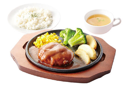 ハンバーグ（ライス・スープ付）